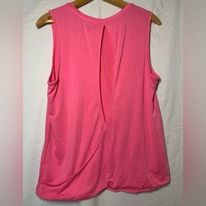Athleta Pink Open-Back Tank Top